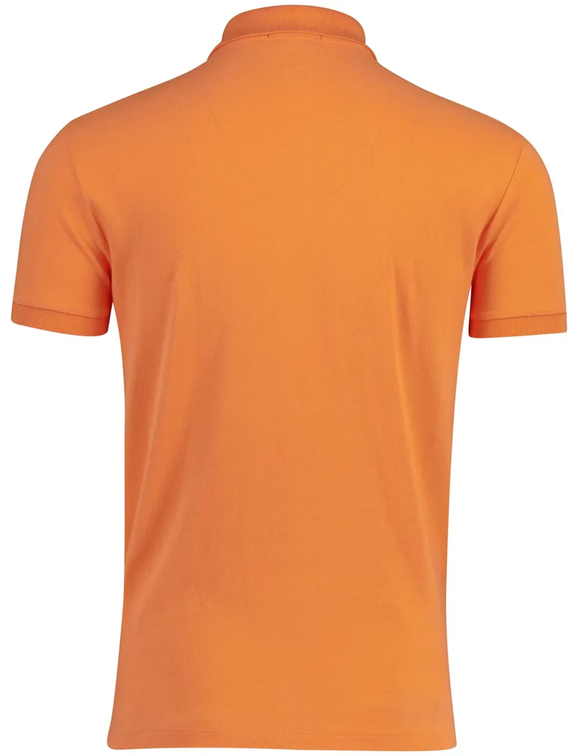 Poloshirt oranje Polo Ralph Lauren classics slim fit