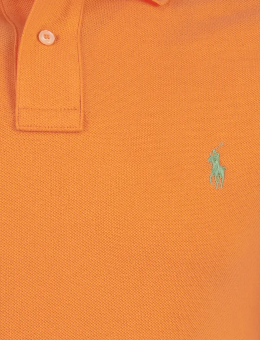 Poloshirt oranje Polo Ralph Lauren classics slim fit