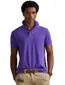 Polo Ralph Lauren Slim fit Polo Paars effen groen logo