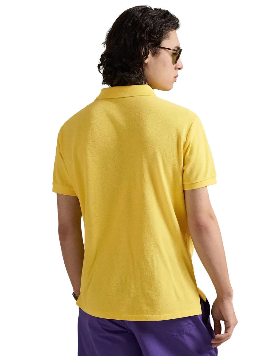 geel poloshirt Ralph Lauren slim fit 100% katoen