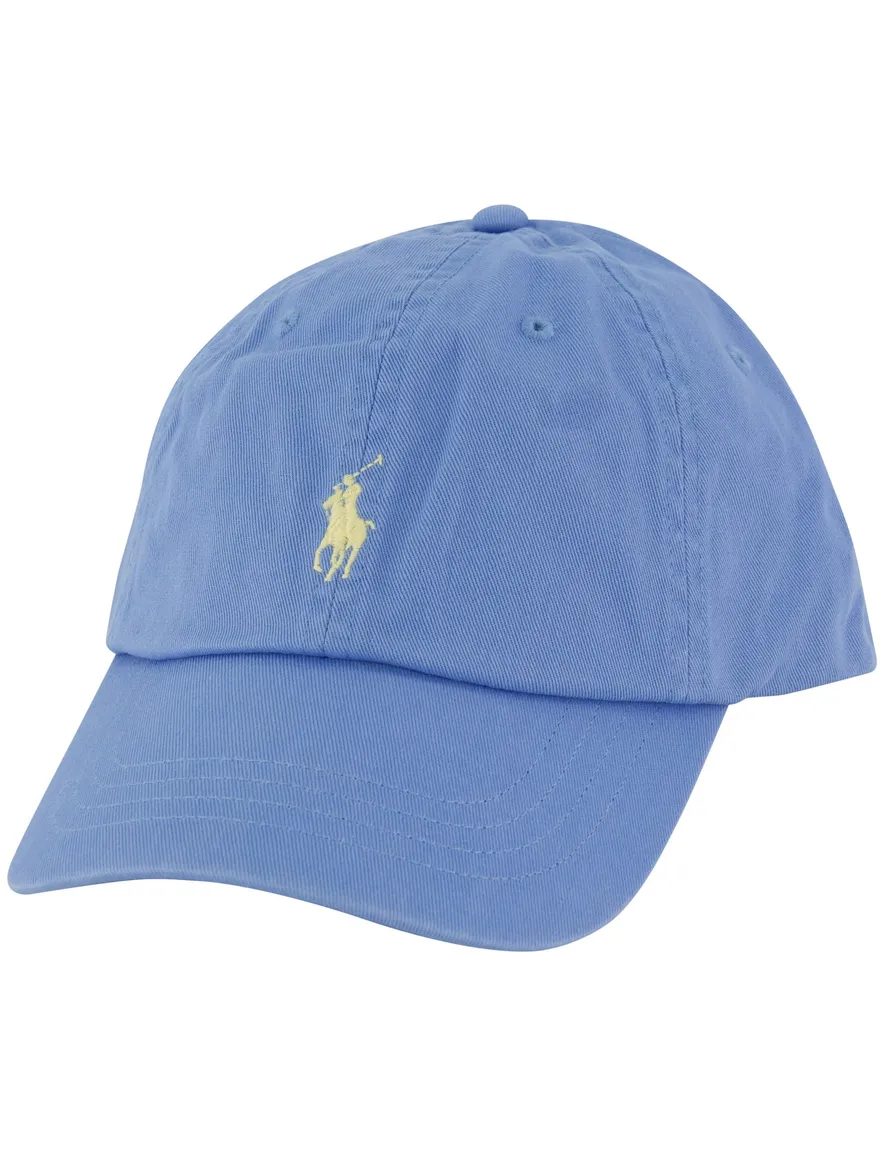 Polo Ralph Lauren Caps lichtblauw geel logo