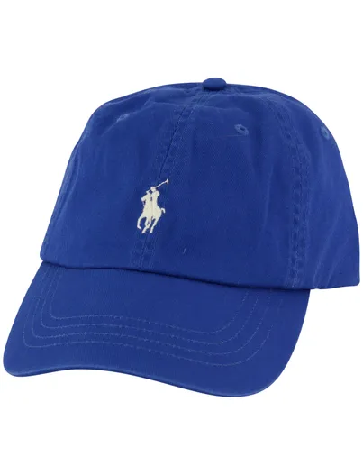 Polo Ralph Lauren cap kobaltblauw 100% katoen Polo Ralph Lauren met wit logo