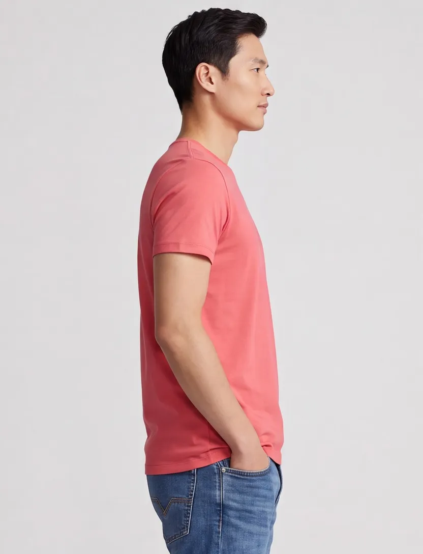 Polo Ralph Lauren rood t-shirt Custom Slim Fit