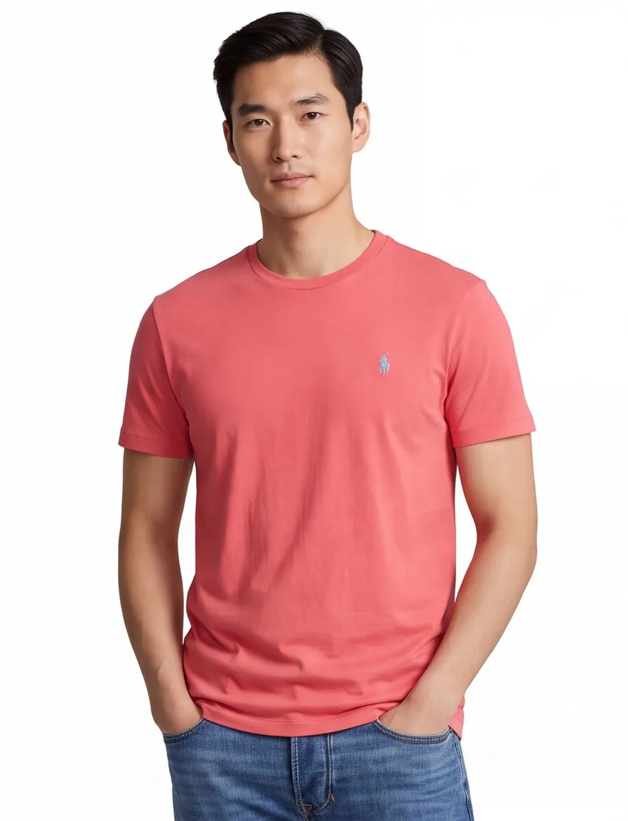T-shirt Custom Slim Fit Polo Ralph Lauren rood