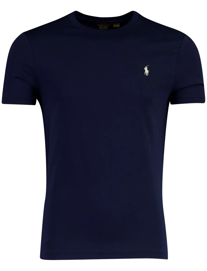 Polo Ralph Lauren Custom Slim Fit t-shirt donkerblauw