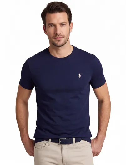 Polo Ralph Lauren T-shirt navy Polo Ralph Lauren Custom Slim Fit