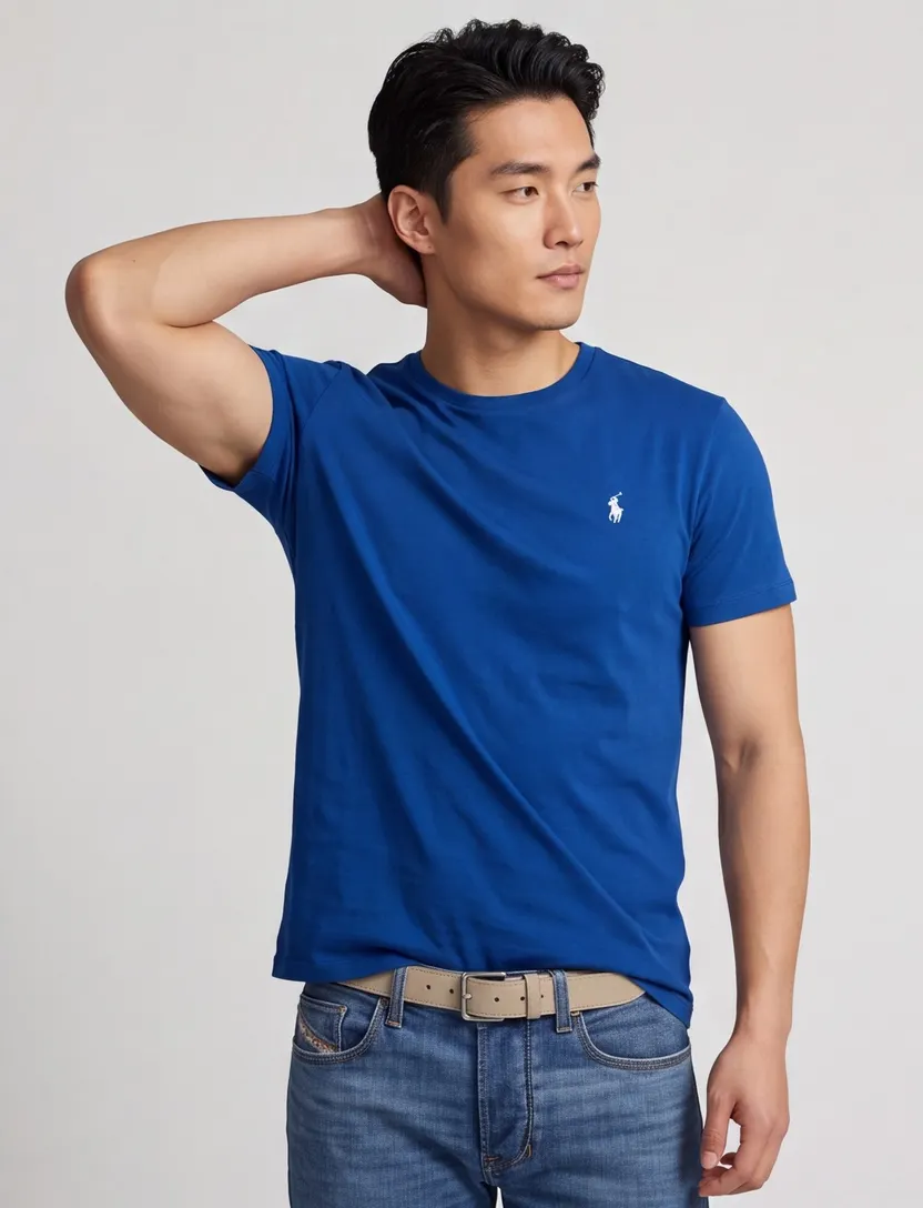 T-shirt Polo Ralph Lauren kobaltblauw