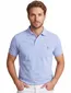 Poloshirt korte mouw Ralph Lauren lichtblauw 2 knopen