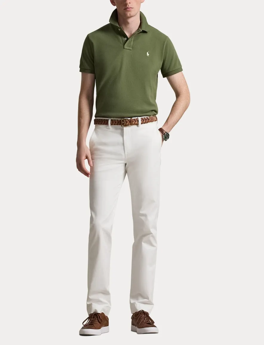 Polo Ralph Lauren poloshirt groen Custom Slim Fit