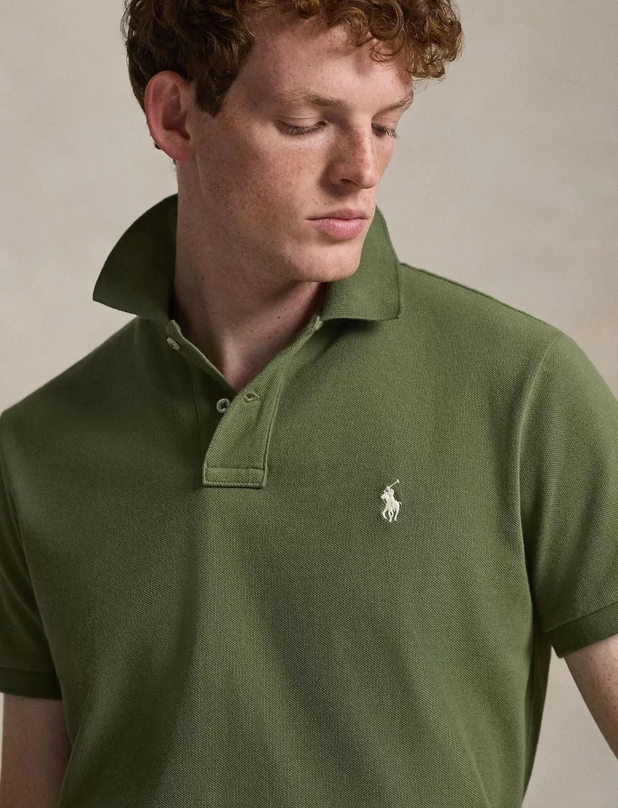 Polo Ralph Lauren poloshirt groen Custom Slim Fit