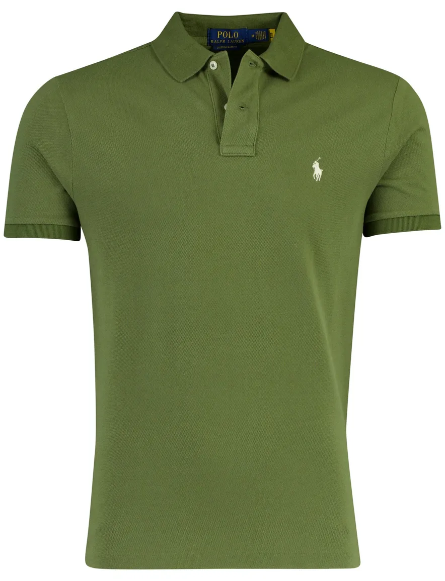 Groene polo Ralph Lauren 100% katoen korte mouw