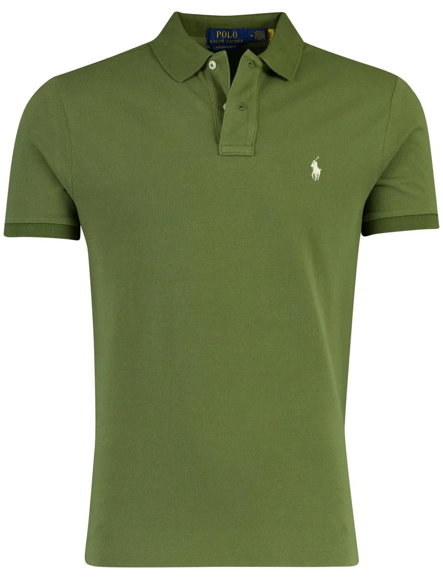 Polo Ralph Lauren poloshirt groen Custom Slim Fit