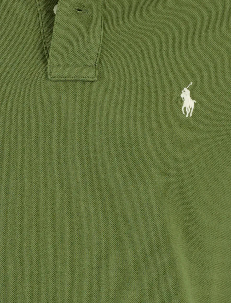 Groene polo Ralph Lauren 100% katoen korte mouw