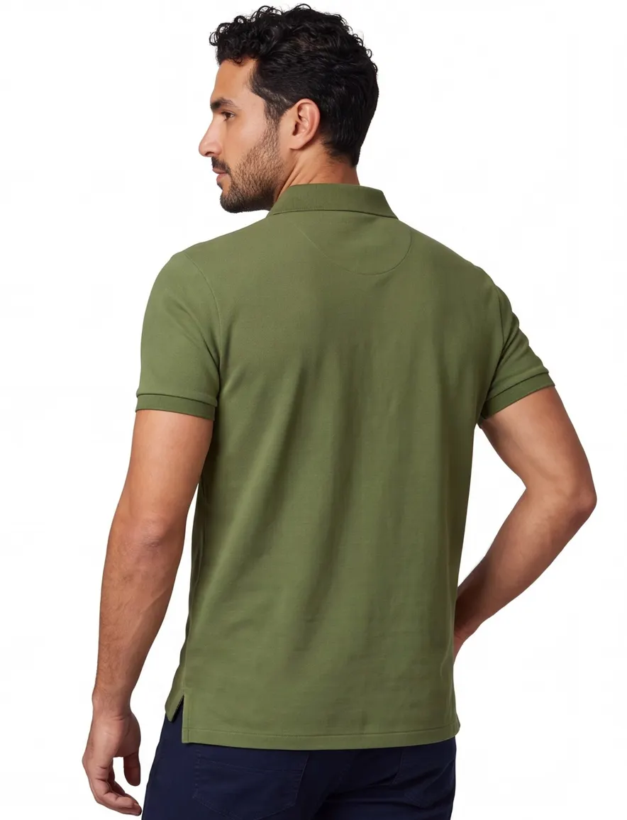Groene polo Ralph Lauren 100% katoen korte mouw