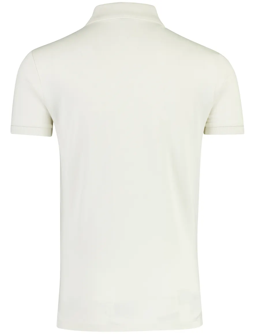 creme poloshirt Ralph Lauren normale fit 100% katoen