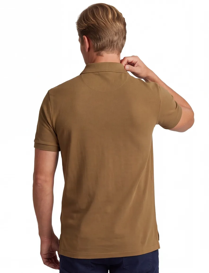 Bruine polo polo ralph lauren 2 knopen
