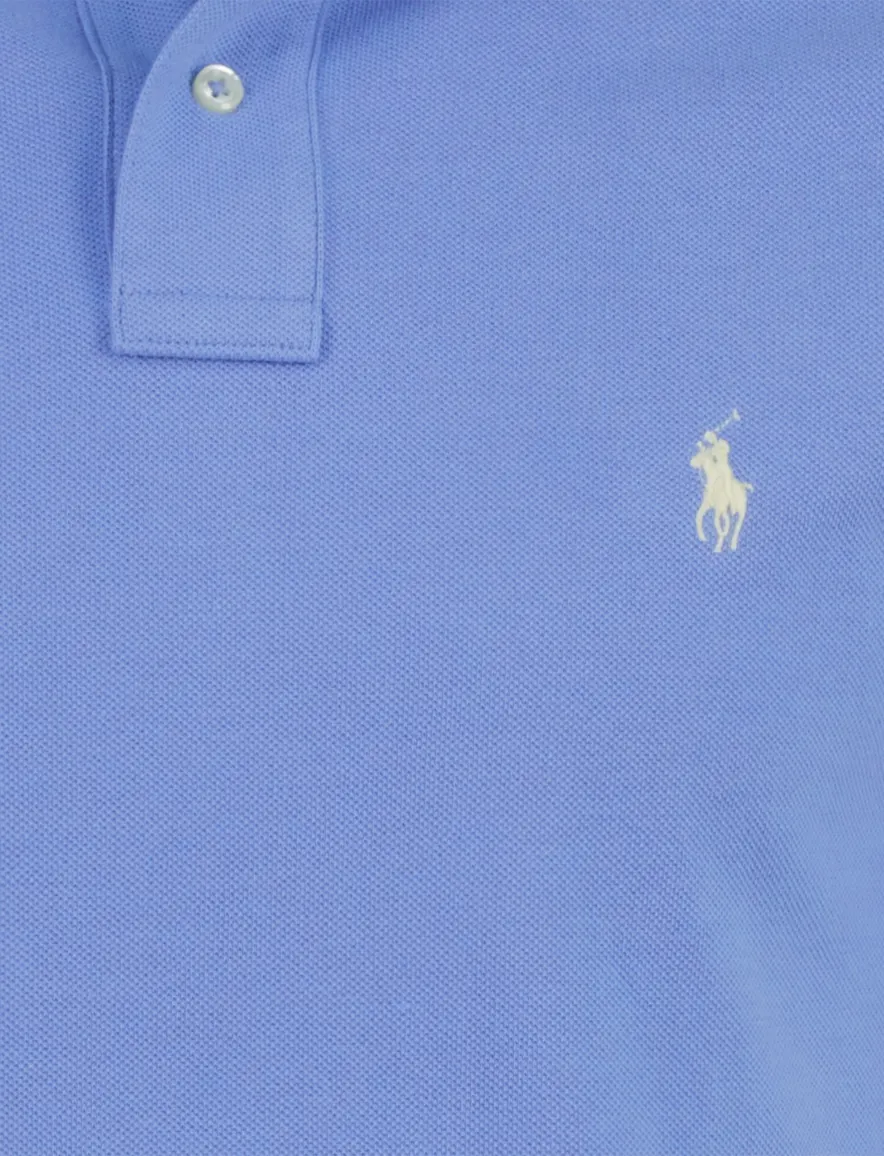 Polo Ralph Lauren poloshirt blauw slim fit effen