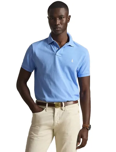 Polo Ralph Lauren Polo Ralph Lauren poloshirt blauw slim fit effen