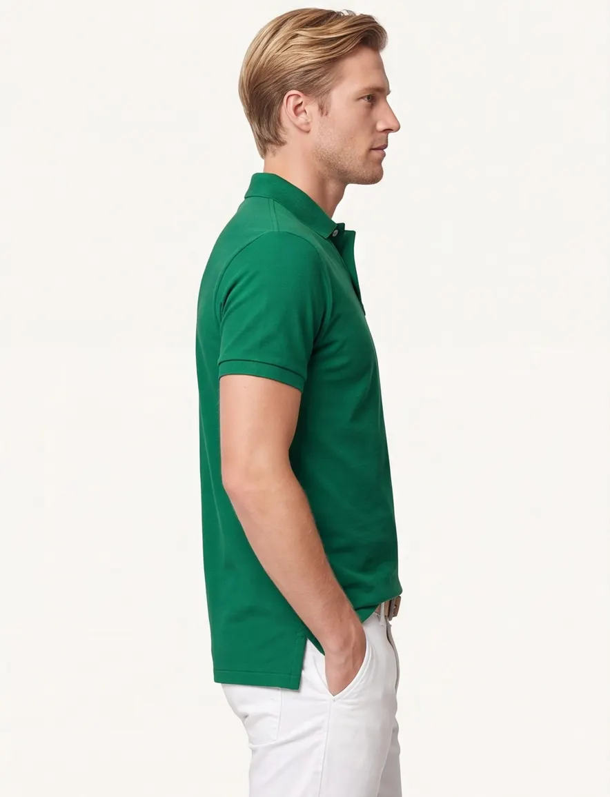 Polo Ralph Lauren groen poloshirt met rood paardje