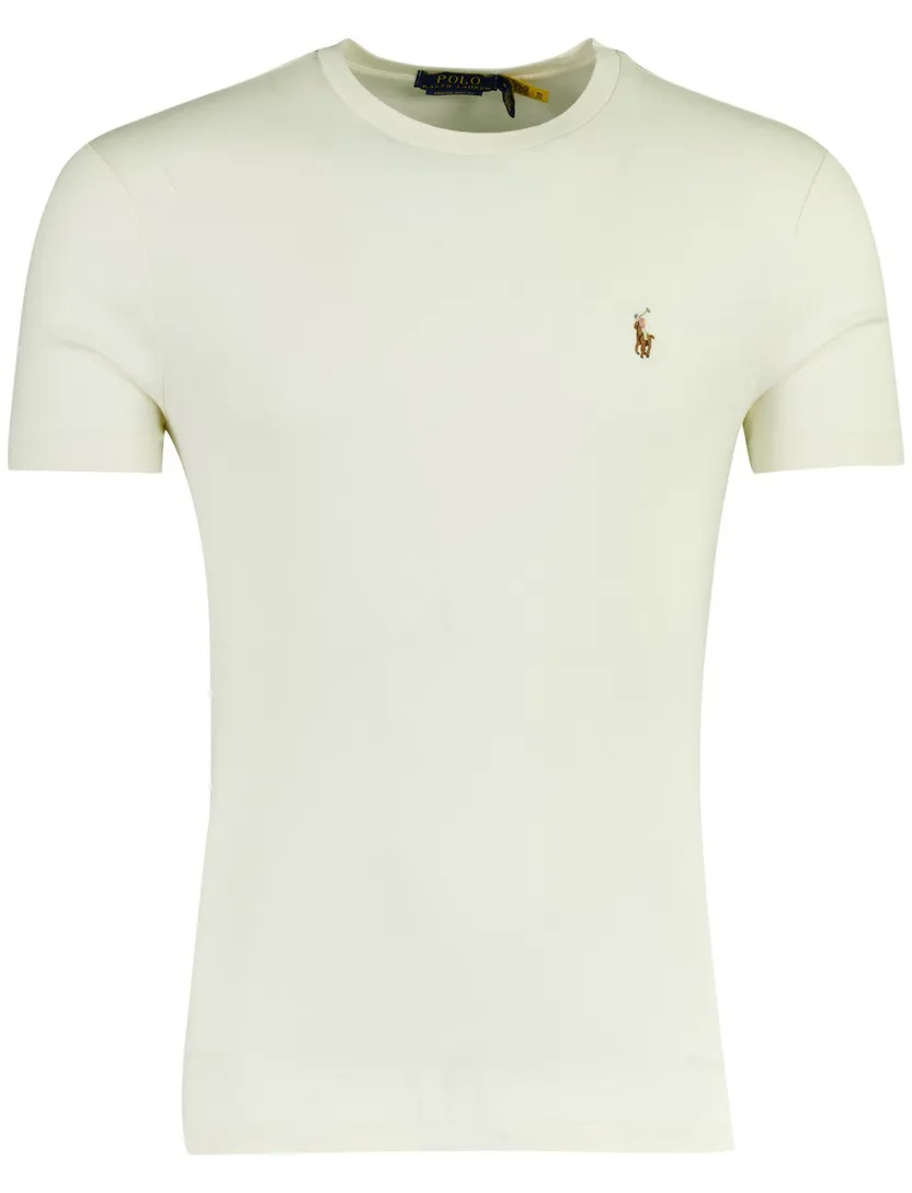Beige Polo Ralph Lauren Custom Slim Fit
