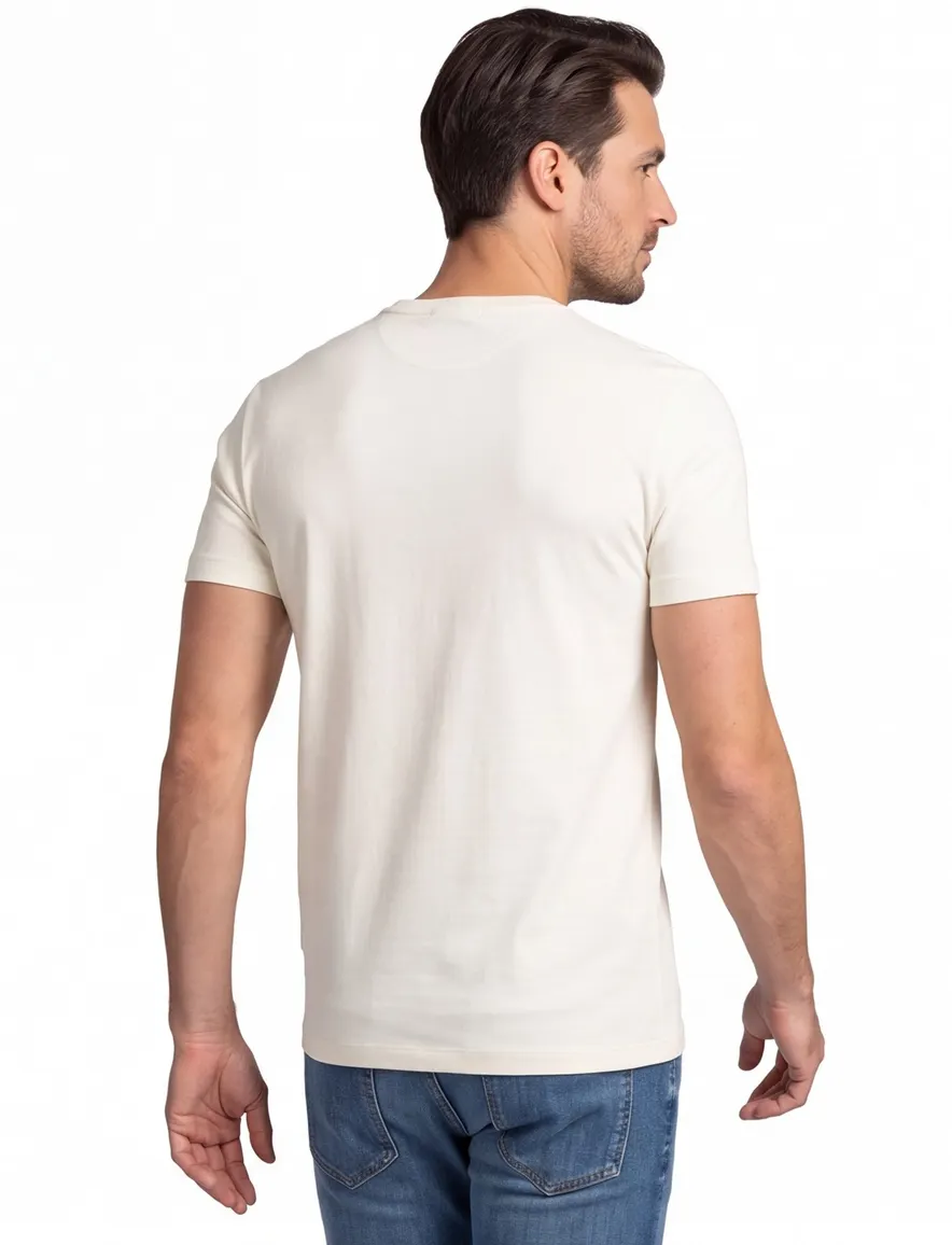 T-shirt beige Polo Ralph Lauren Custom Slim Fit