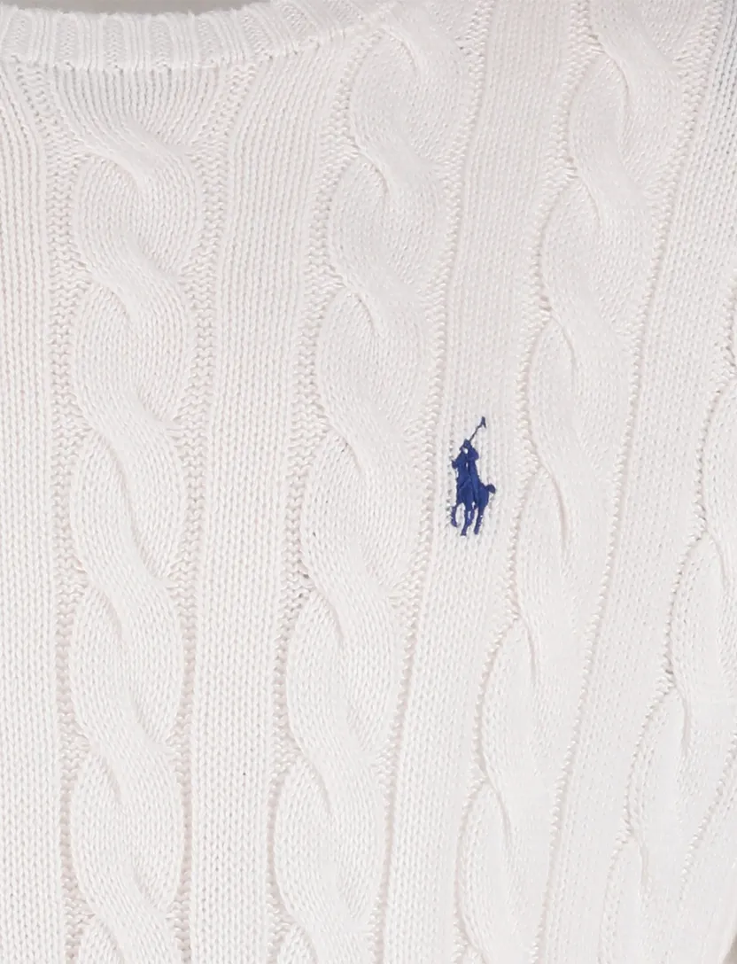 Kabeltrui wit Polo Ralph Lauren normale fit