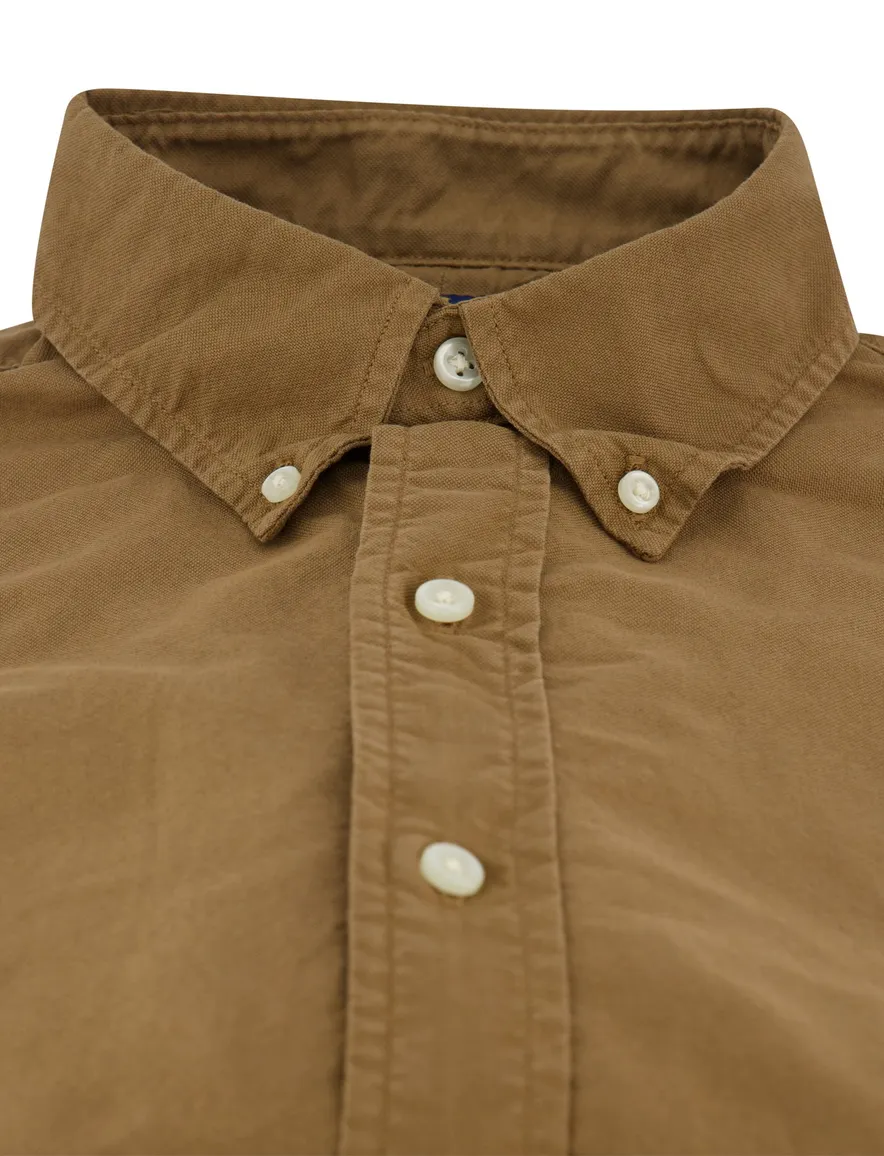 Polo Ralph Lauren custom fit overhemd bruin