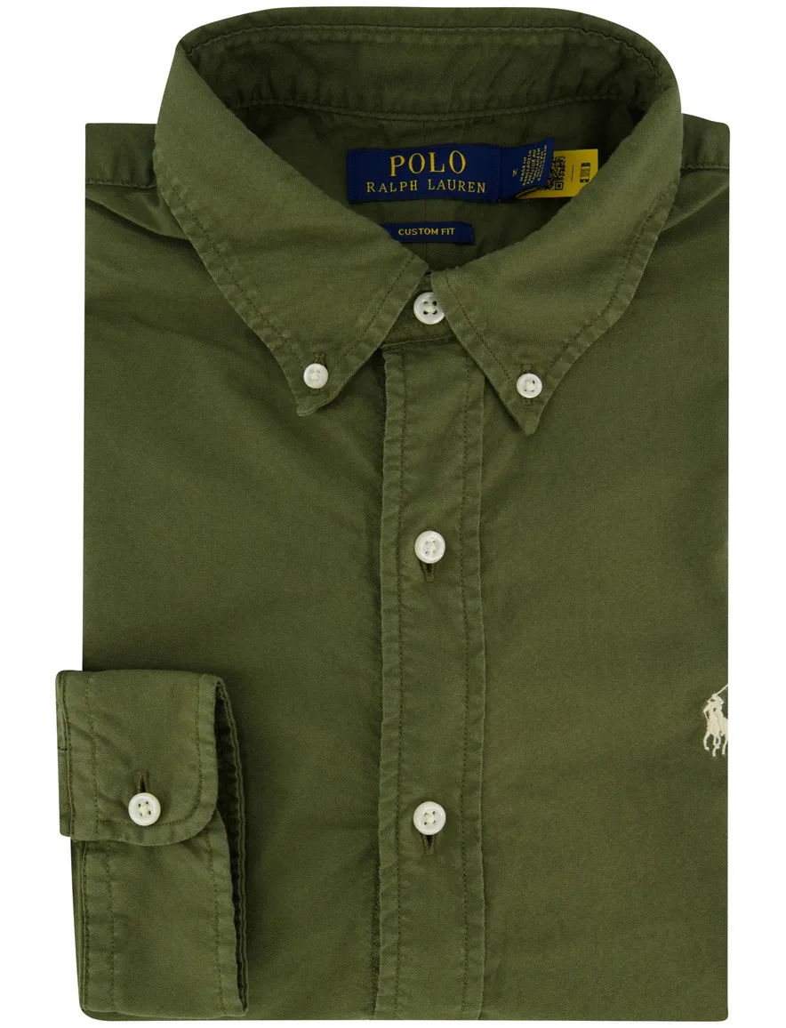 Polo Ralph Lauren custom fit overhemd groen