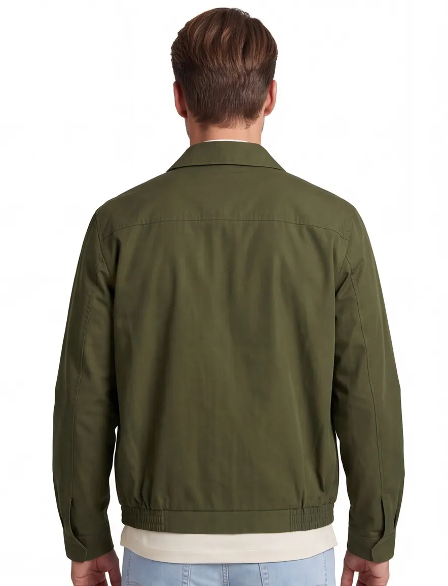 Groene zomerjas Polo Ralph Lauren kort met rits