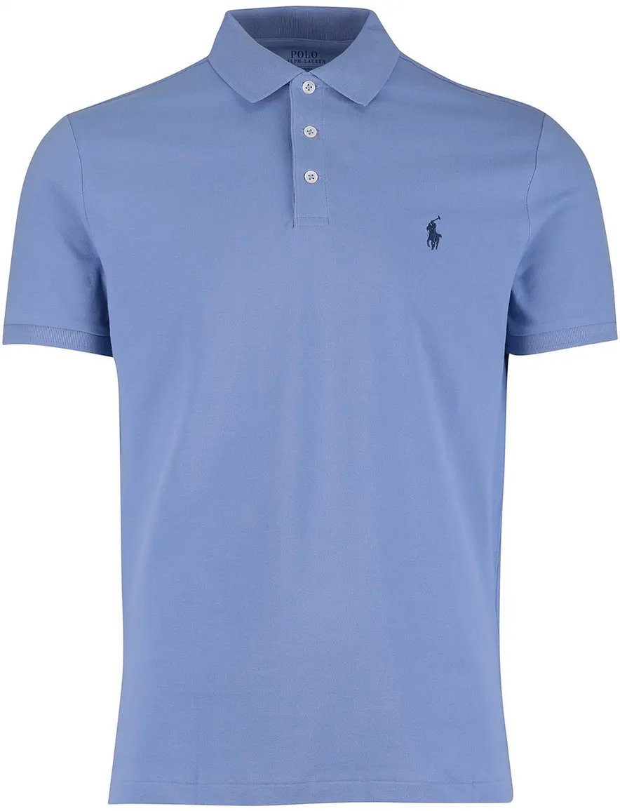 Polo Ralph Lauren polo lichtblauw custom slim fit