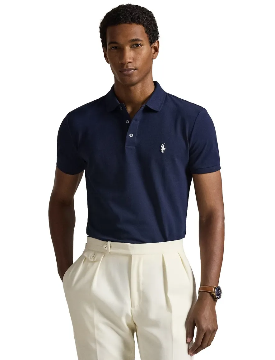 Donkerblauwe polo normale fit Polo ralph lauren