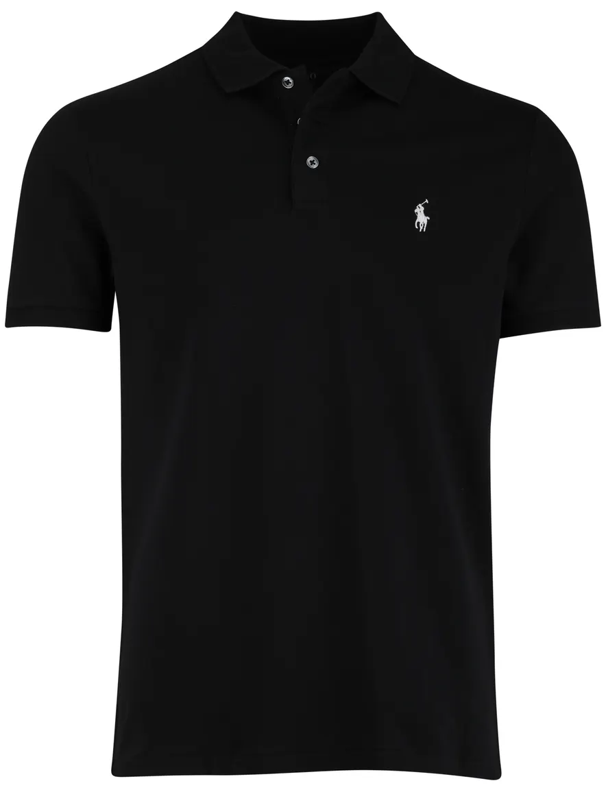 Polo Ralph Lauren polo zwart custom slim fit