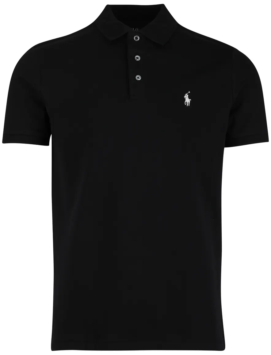 Polo Ralph Lauren polo zwart custom slim fit