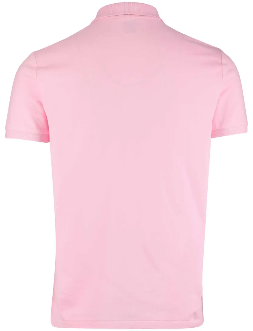 Roze Polo Polo Ralph Lauren Custom Slim Fit eenkleurig paars logo