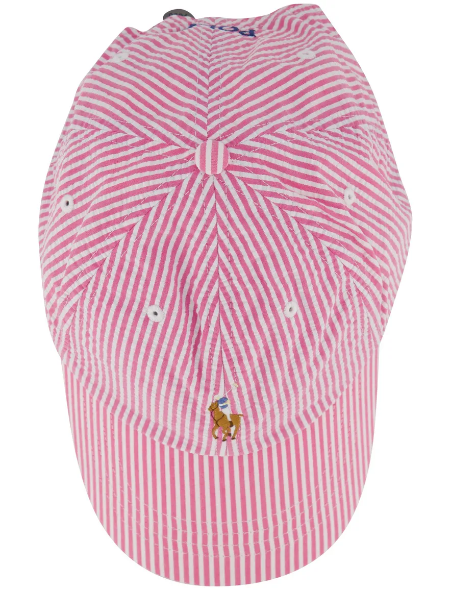 cap wit en roze katoen Polo Ralph Lauren met logo