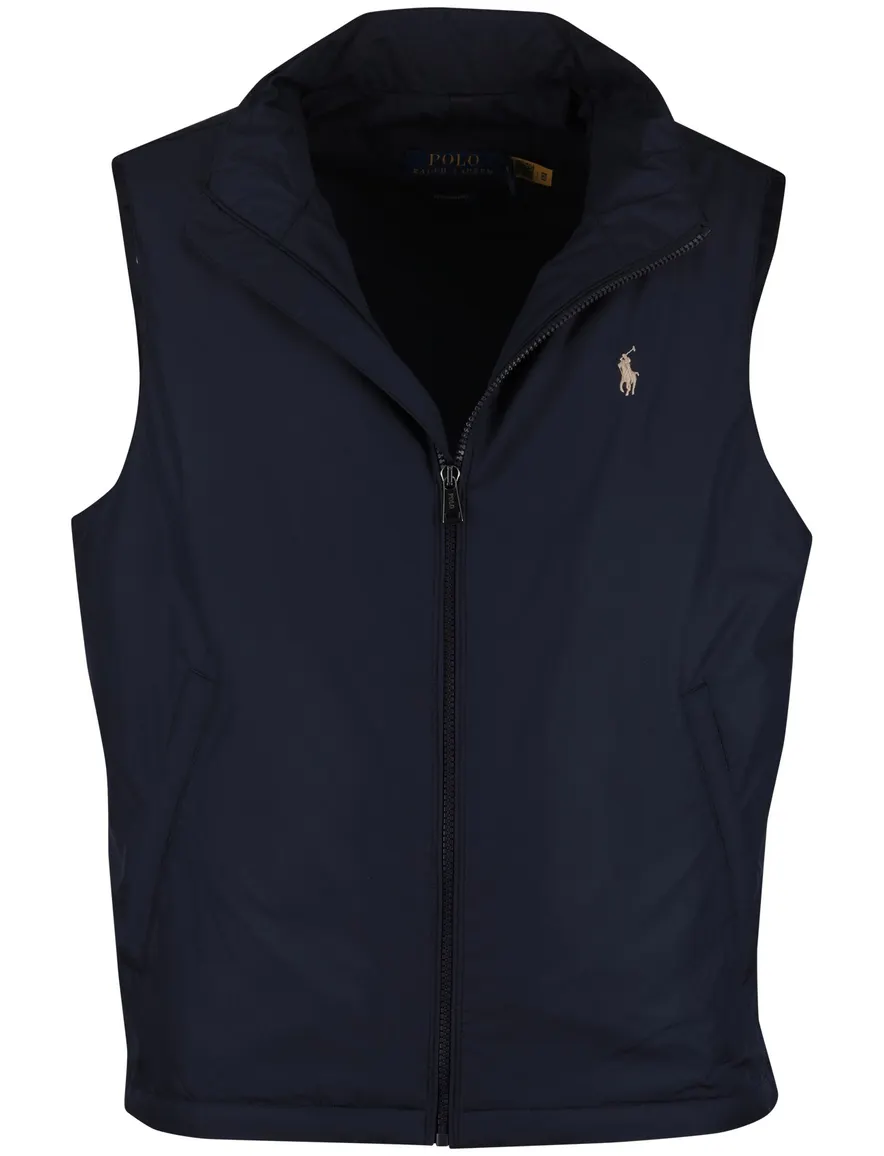 Bodywarmer Ralph Lauren effen navy