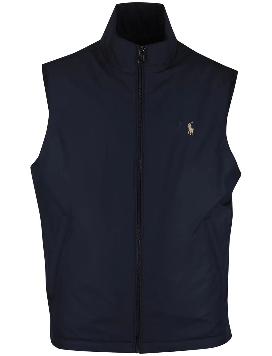 Bodywarmer Ralph Lauren effen navy