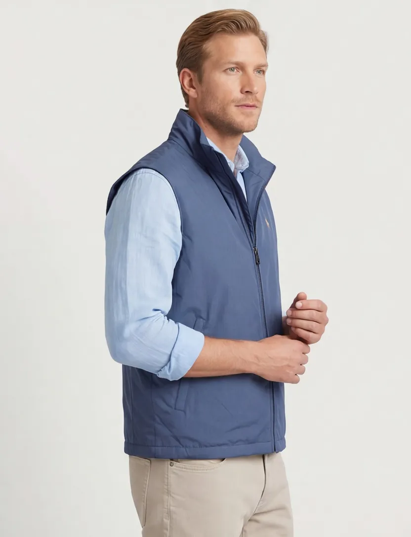 Blauwe bodywarmer Ralph Lauren