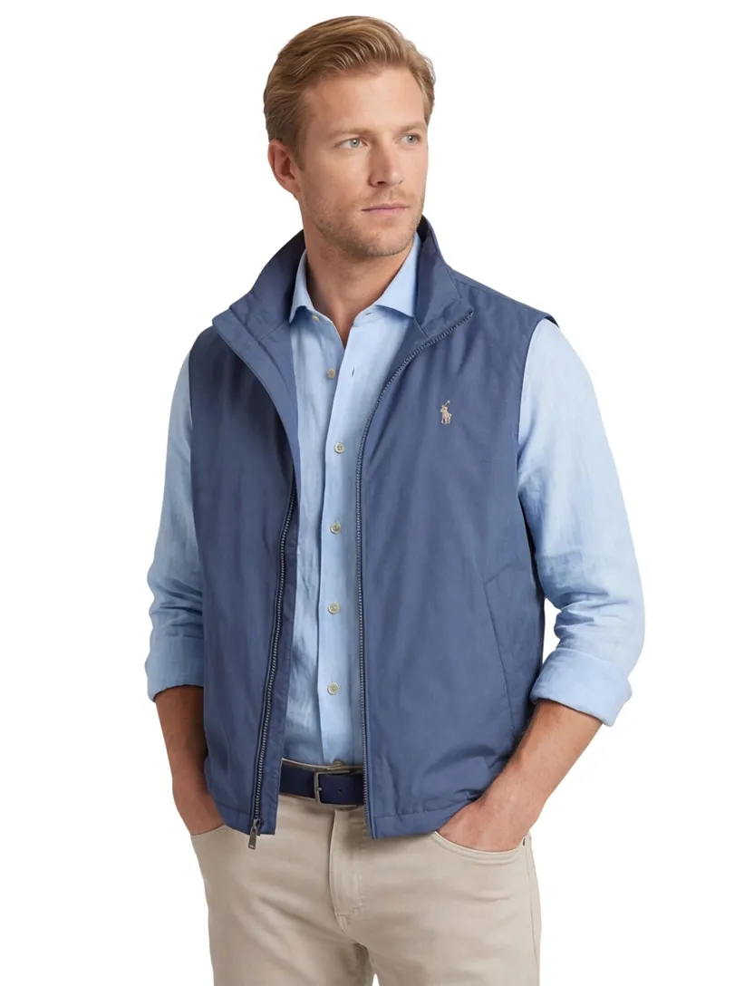 Blauwe bodywarmer Ralph Lauren
