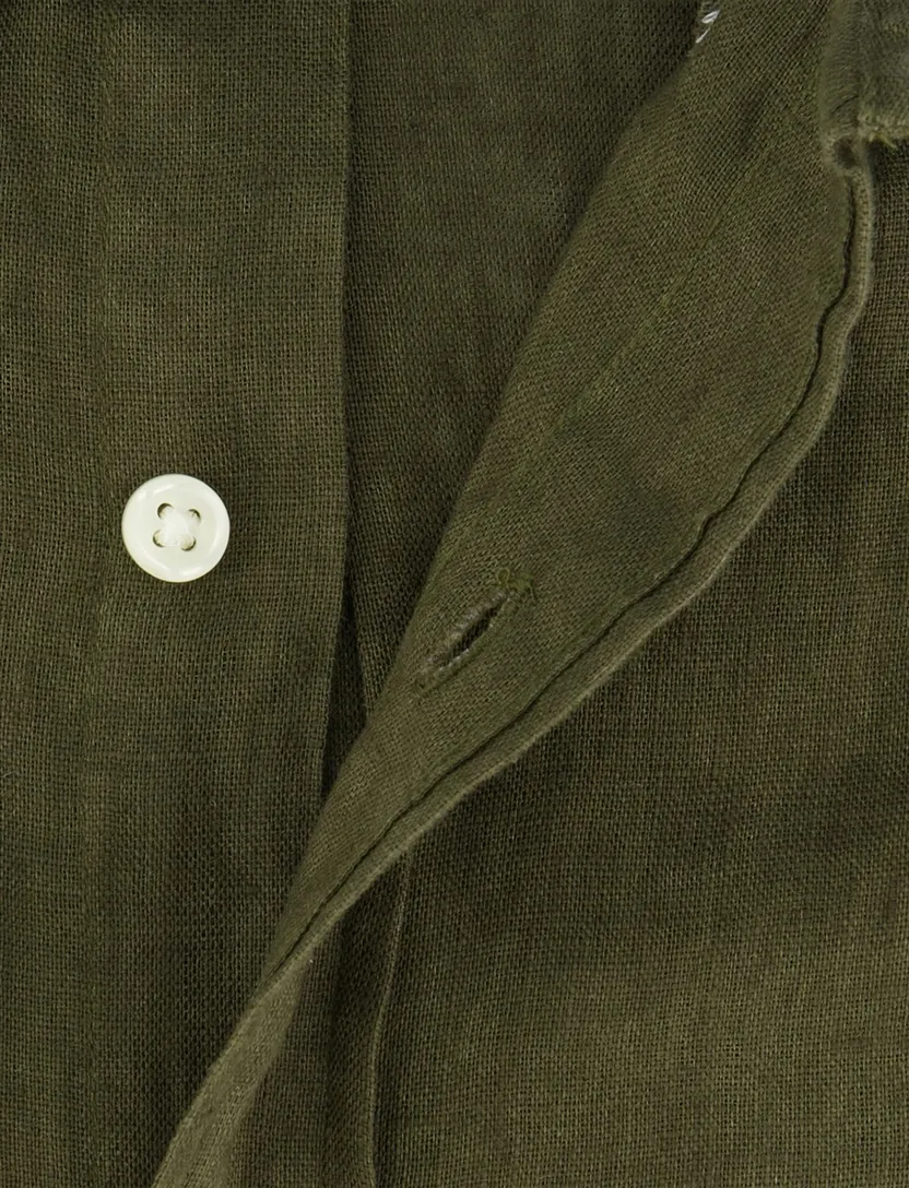 Overhemd Olijfgroen Polo Ralph Lauren normale fit