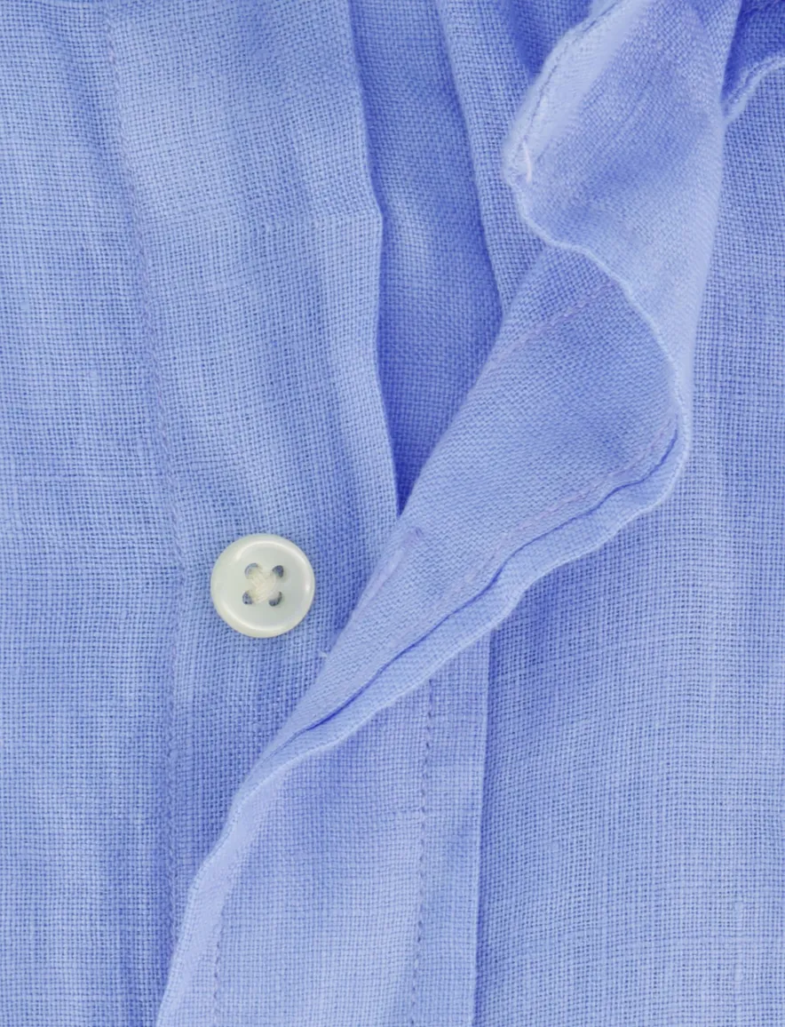 Polo Ralph Lauren overhemd korte mouw lichtblauw