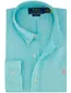 Overhemd turquoise Polo Ralph Lauren slim fit linnen