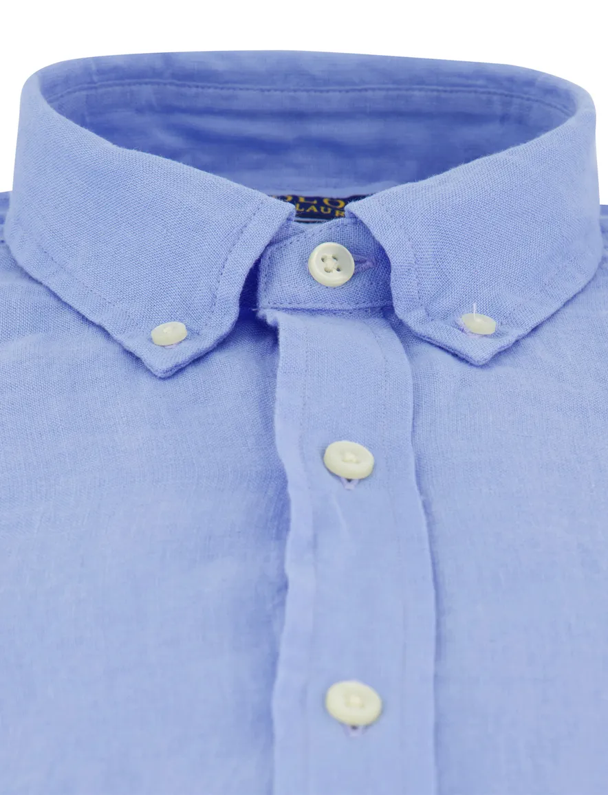 Polo Ralph Lauren overhemd lichtblauw linnen