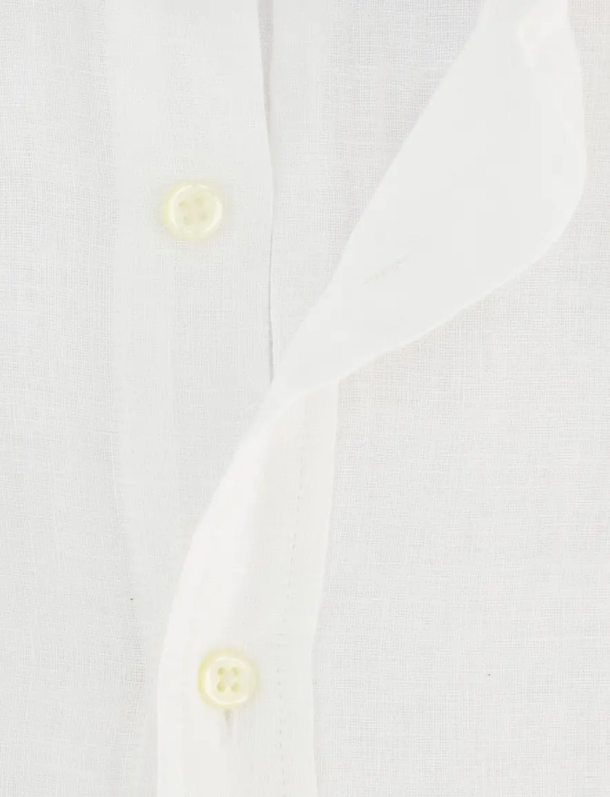 Polo Ralph Lauren Slim fit overhemd wit linnen