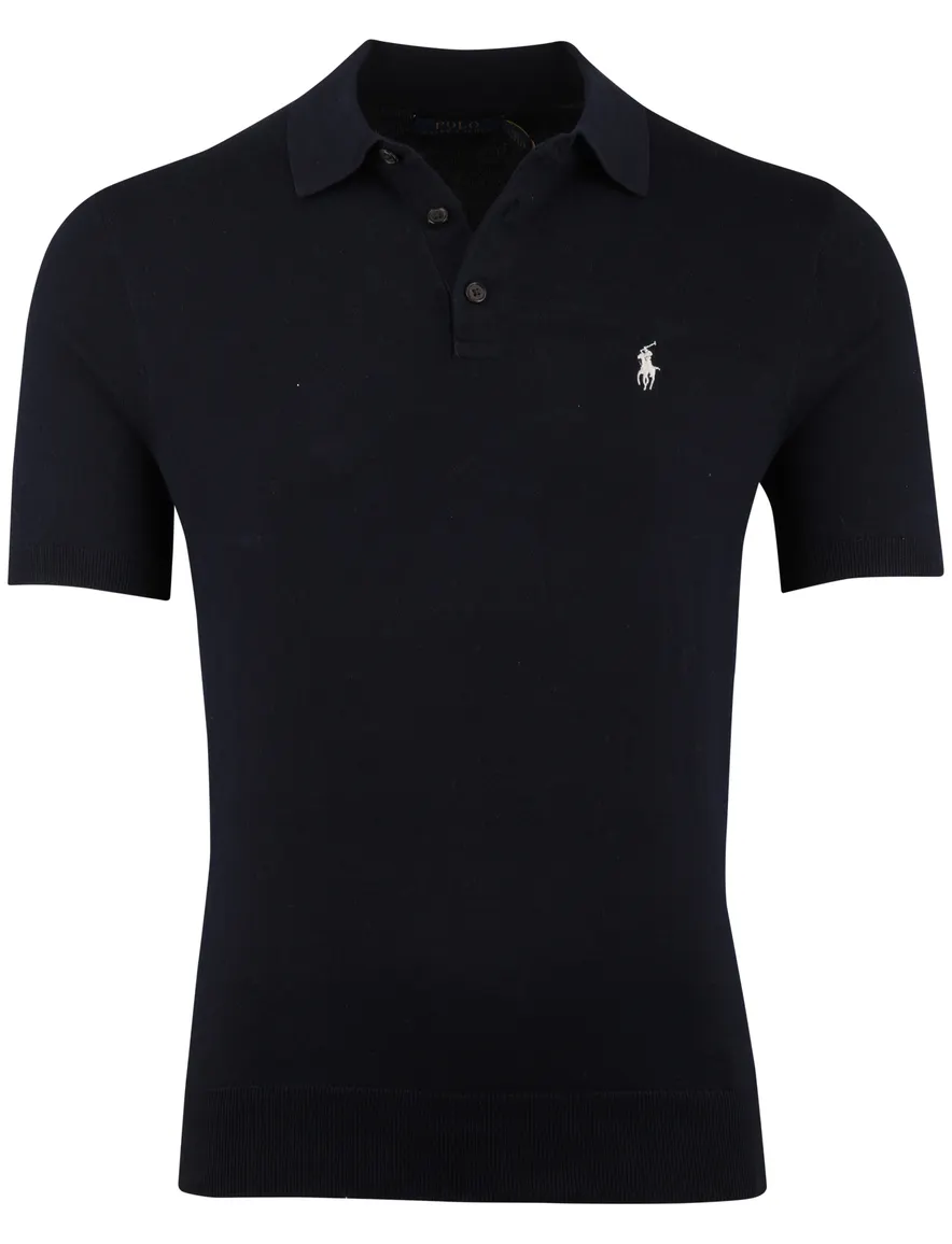 Polo Ralph Lauren polo donkerblauw gebreid