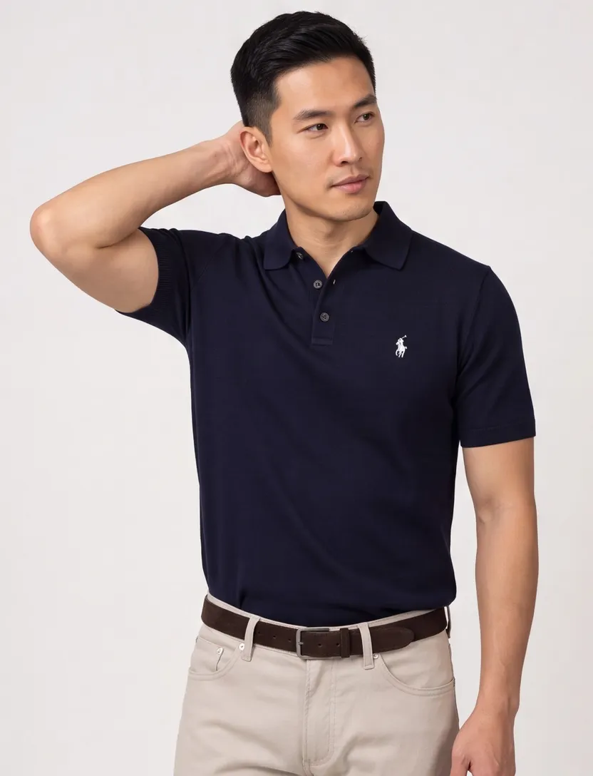Poloshirt Classic Fit navy Polo Ralph Lauren 100% katoen