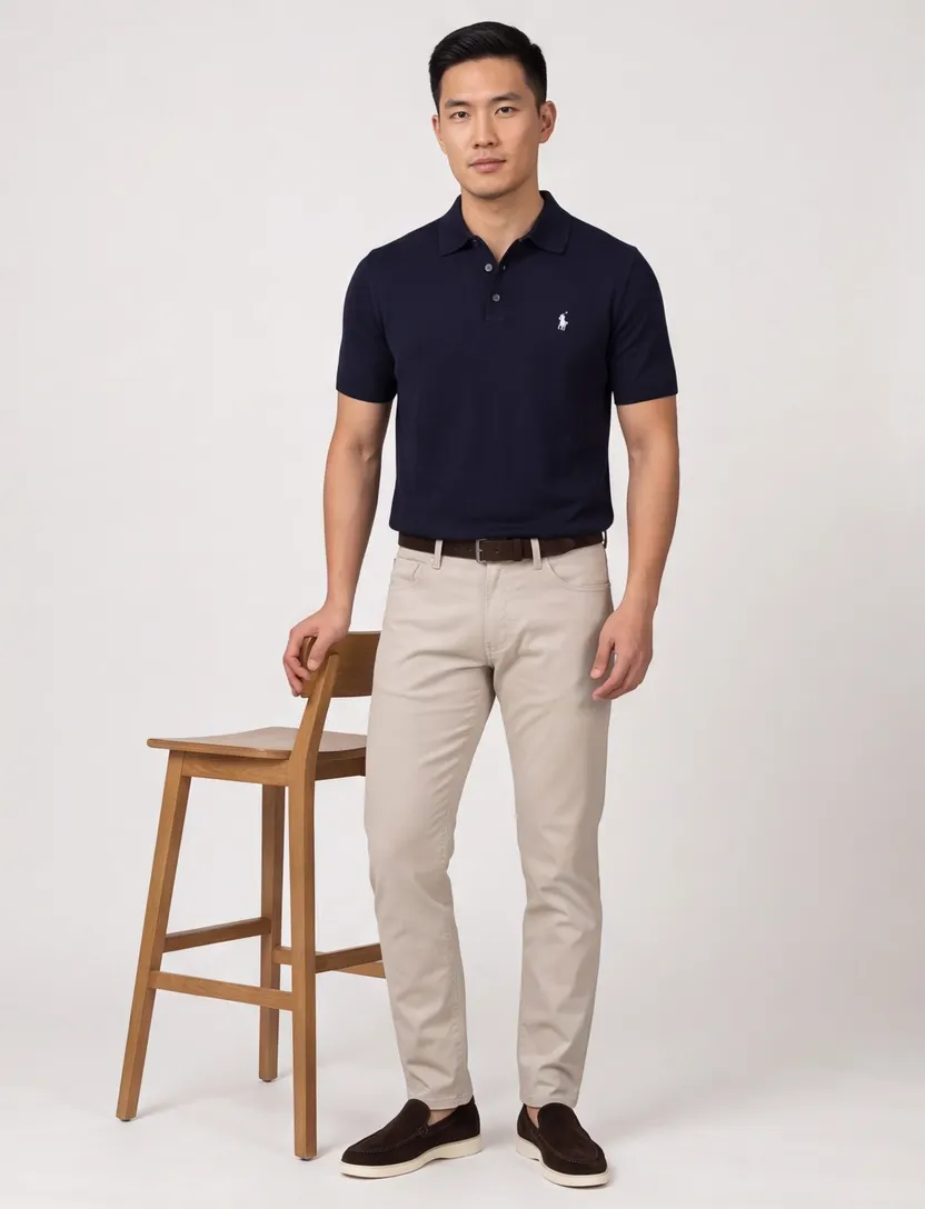 Poloshirt Classic Fit navy Polo Ralph Lauren 100% katoen
