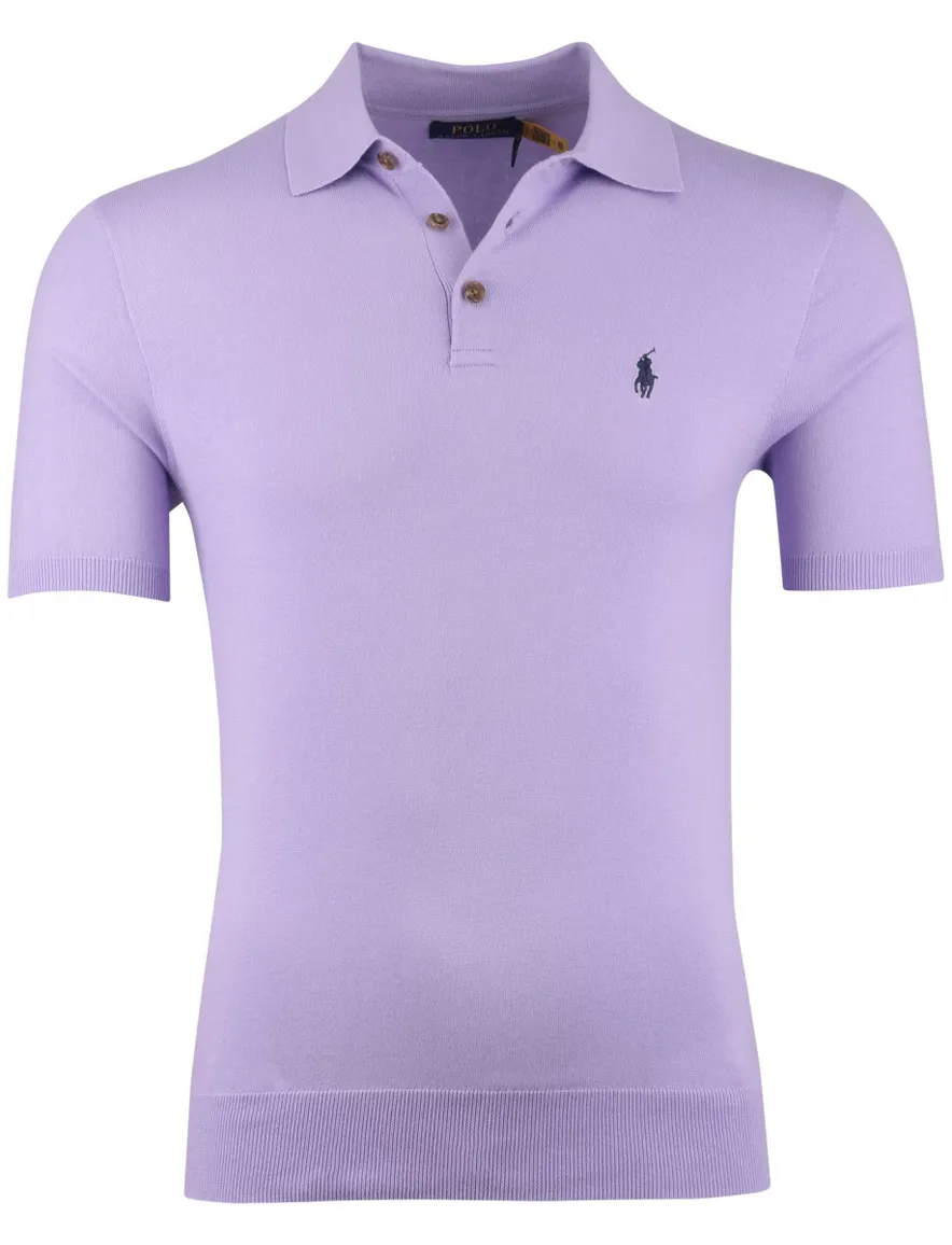 Paars poloshirt Polo Ralph Lauren Classic Fit wijde fit