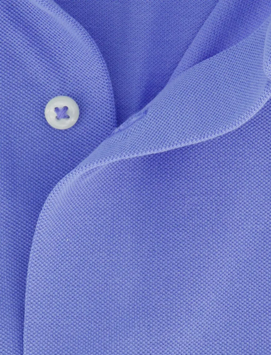 Polo Ralph Lauren overhemd Slim Fit blauw knitted