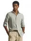 Groen gestreept overhemd Polo Ralph Lauren custom fit